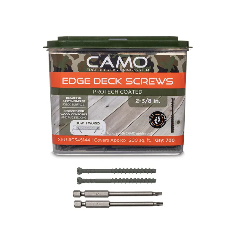 Camo Edge Deck Screws — 2-3/8" Protech Coated, 700-Count Box 1