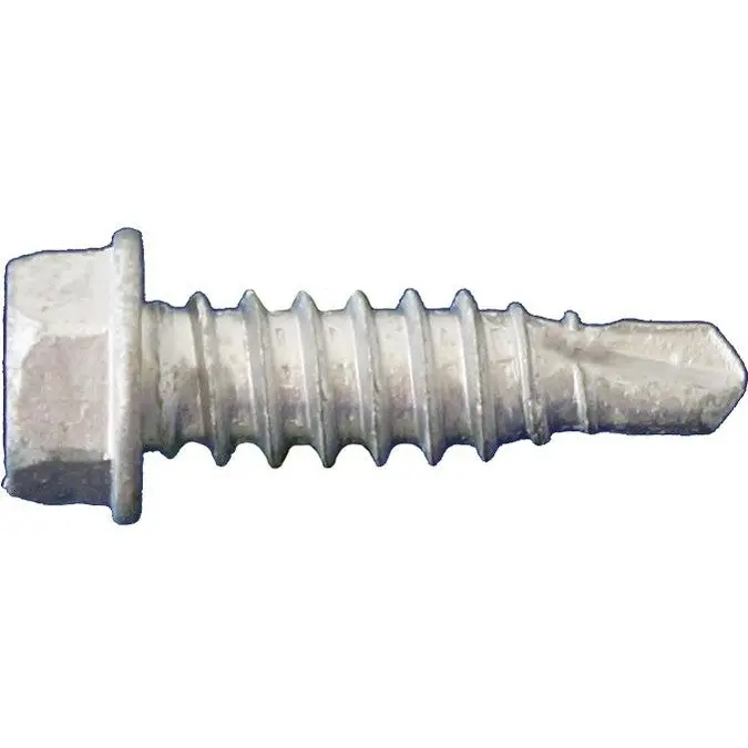 Daggerz 1/4"-14 × 7/8" #1 Stitch Dagger-Guard Hex Washer Head Self-Drilling Screws – 4000-Pack 1