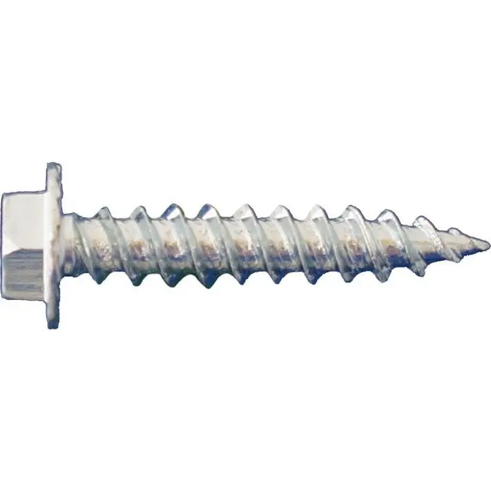 Daggerz 10" × 3" Zinc-Plated Hex Washer Head Sheet Metal Screws With Serrations – 1500-Pack 1