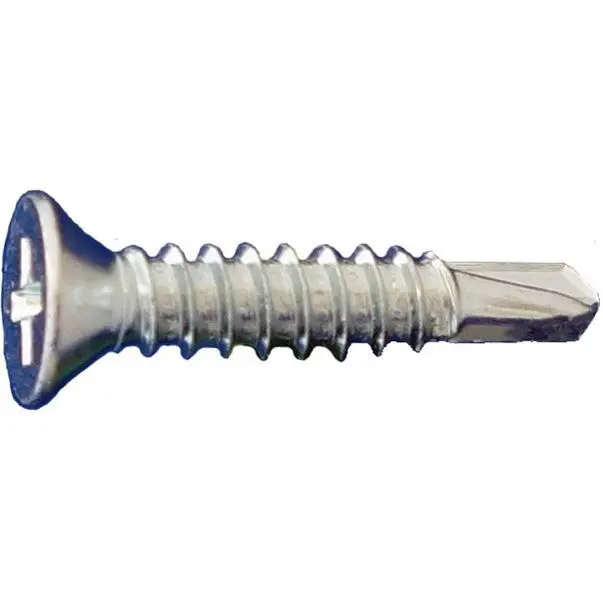 Daggerz 12-14 X 3/4 Phillips Flat Head Self-Drilling Screws – Zinc Plated, 5000-Pack 1