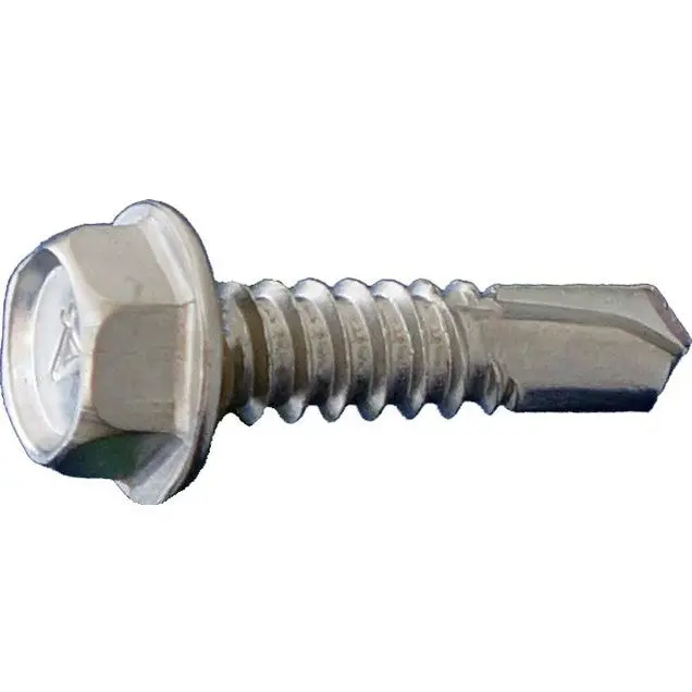 Daggerz 12" × 1" 410 Stainless Steel Hex Washer Head Self-Drilling Screws – 2500-Pack 1