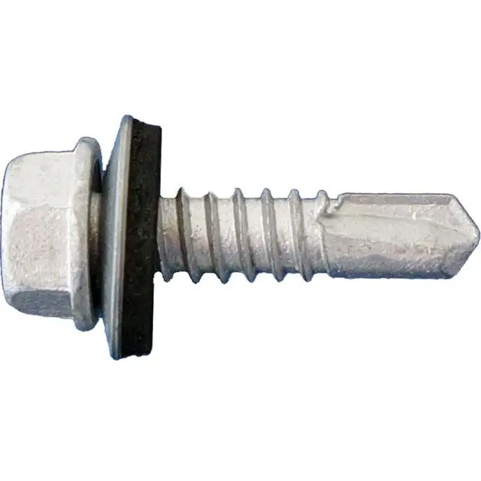 Daggerz 12X1-1/4 Hex Washer Head Self-Drilling Screws With Bonded Washer & Dagger-Guard Coating – 3000-Pack 1