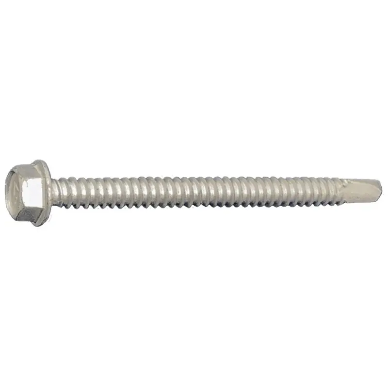 Daggerz 14" × 4" 410 Stainless Steel Dagger-Guard Hex Washer Head Self-Drilling Screws – 500-Pack 1
