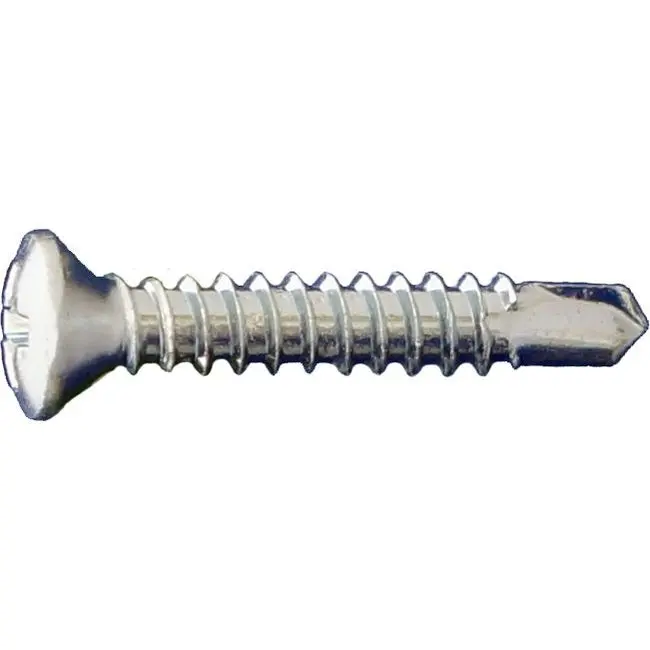 Daggerz 8X1" Phillips Oval Head Self-Drilling Screws, Zinc-Coated, 8000-Count Pack 1