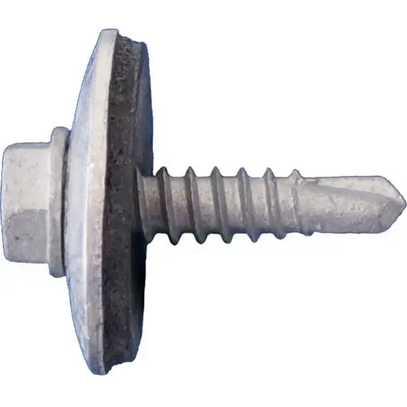 Daggerz 8X3/4 Hex Washer Head Self-Drilling Screws With 3/4" Od Aluminum Washer & Dagger-Guard Coating – 3000-Pack 1