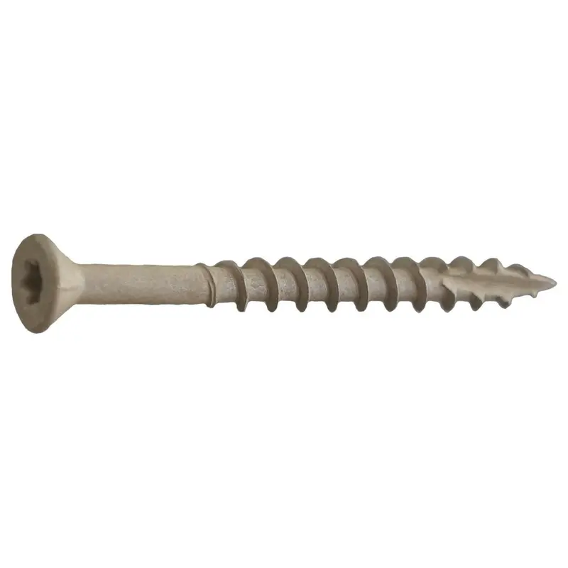 Daggerz Acqstar09212 9X2-1/2In Deck-Pro Star Flat W/Nibs Deck Screws – Acq-Compatible, Ultra-Guard Tan Finish, 2500-Pack 1