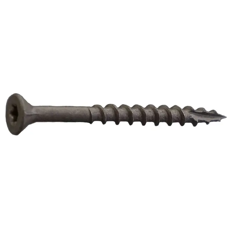 Daggerz Acqstar1050D 10X5In Deck-Pro Star Flat W/Nibs Deck Screws – Acq-Treated Lumber Compatible, Ultra-Guard Dark Finish, 1000-Pack 1