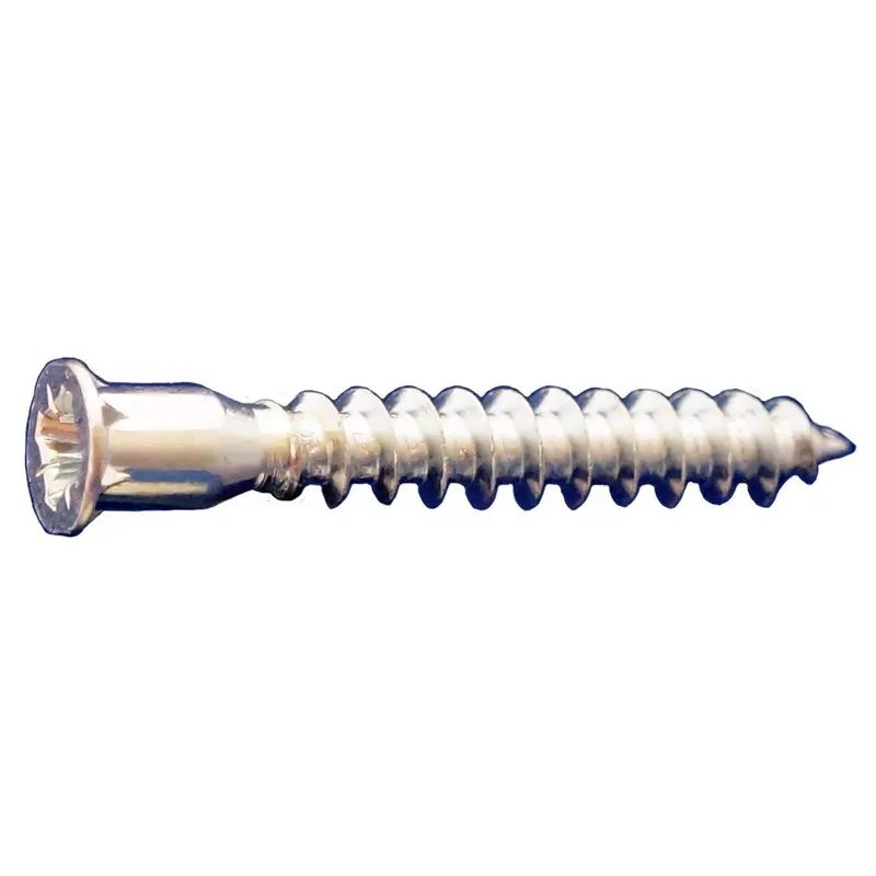 Daggerz Confirmat-Style Pozi-Drive Flat-Head Wood Screws, M7 × 50Mm, Zinc Plated, Coarse Thread, Sharp Point, 2000-Pack 1