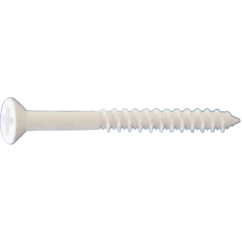 Daggerz Cont14234Wht 1/4X2-3/4In Phillips Trim Concrete Screws – Bulk White Dagger-Guard Coating, 1000-Pack 1