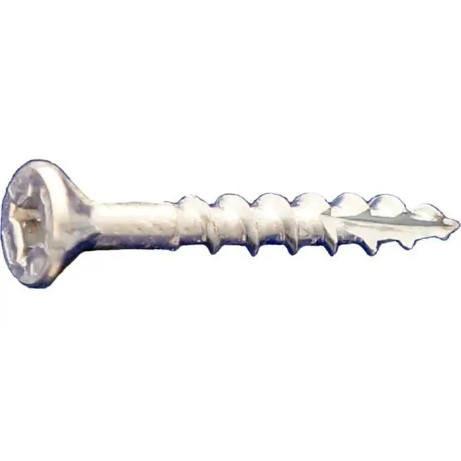 Daggerz Dagger-Lok Square-Phillips Flat-Head Coarse Wood Screws, Type 17, Zinc Plated, 8" × 1-5/8", 5000-Pack 1