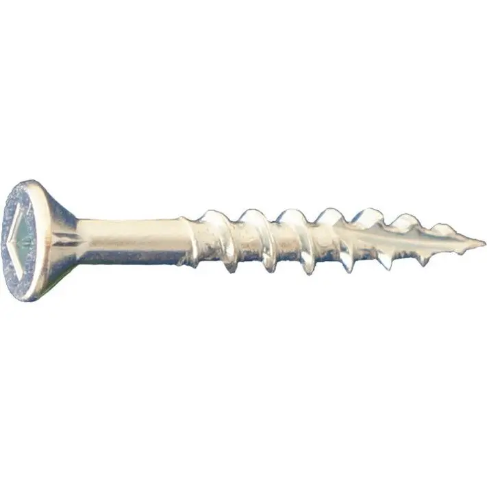 Daggerz Dlflsqz1040 Dagger-Lok Square-Flat Wood Screws – 10 In × 4 In, Type 17 Coarse Thread, Zinc Plated, 1000-Pack 1