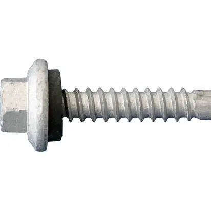 Daggerz Flgsd3Ct14112 Dagger-Guard Coated Hex Flange Head Self-Drilling Screws With Rubber Washer (14" × 1-1/2") – 1,000-Pack 1