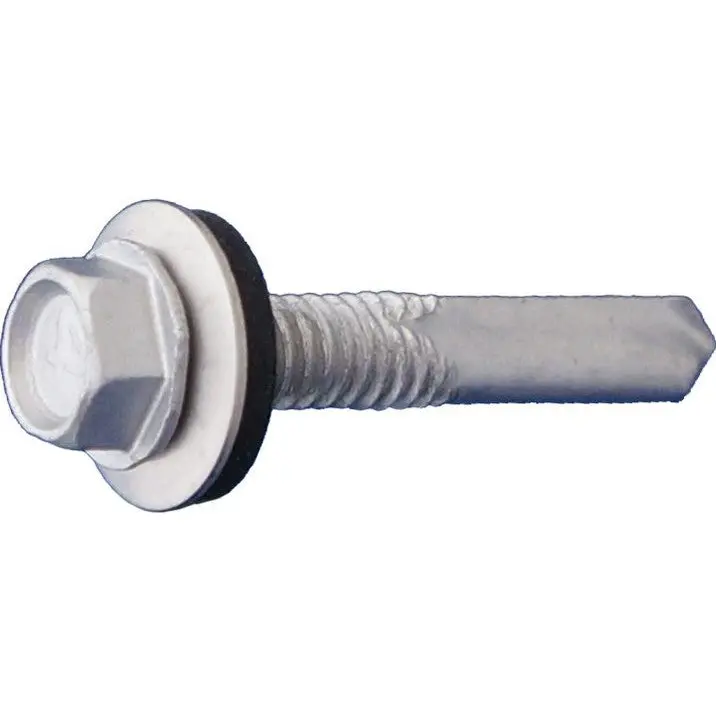 Daggerz Neosd5Ssct121104 – 12-24 × 1-1/4" Dual-Coated (410 Ss + Dagger-Guard) Hex Washer Head Self-Drilling Screws With Bonded Washer (2500 Pcs) 1