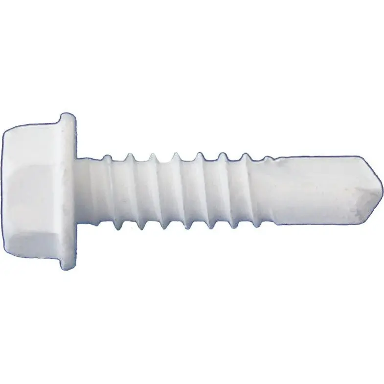 Daggerz Sdct08001916Wht White Dagger-Guard Coated Hex Washer Head Self-Drill Screws (8 X 9/16", 10,000 Pcs) 1
