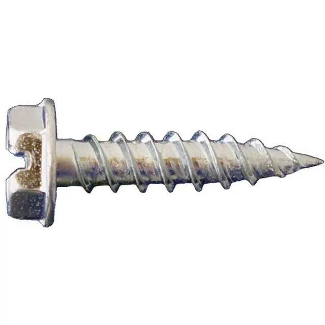 Daggerz Zinc-Coated Slotted Hex Washer Head Needle Point Screws (12 × 1-1/2", 3000 Pcs) 1