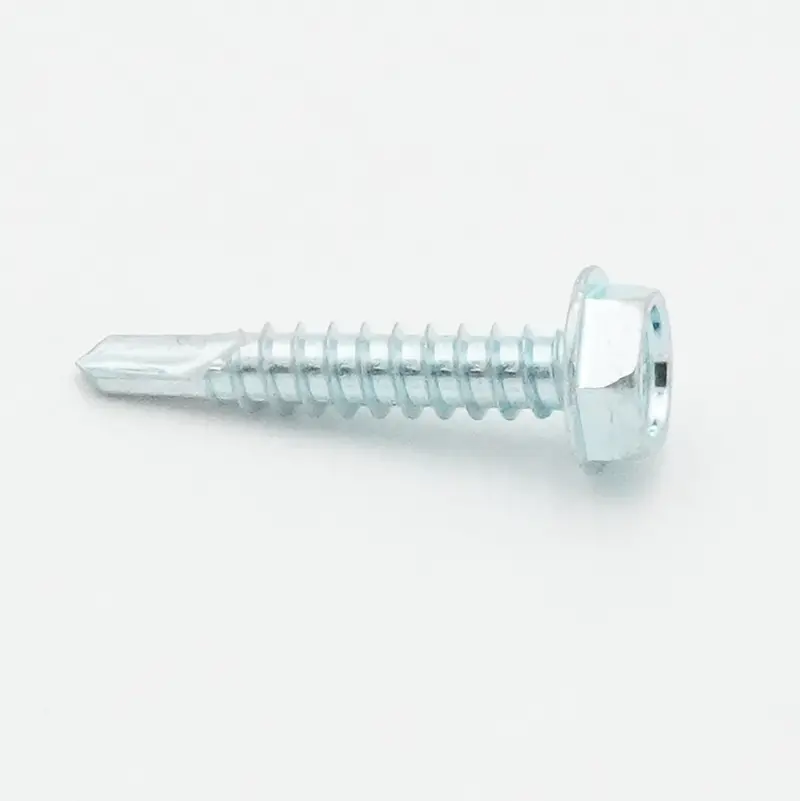 Malco Bt144G Self-Drilling Sheet Metal Screws – #3 Point, 10–16 × 1", 5/16" Hex Washer Head (100-Pack) 1